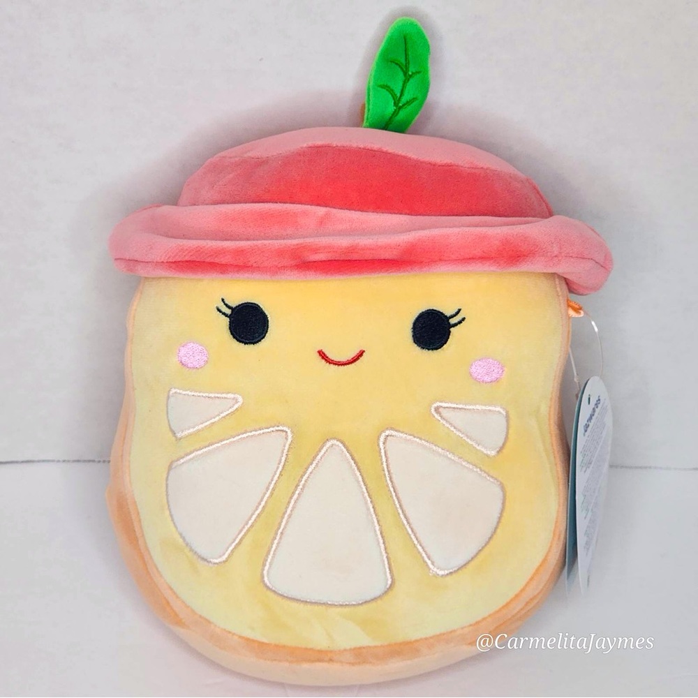 CELIA 🍊 Orange With Bucket Hat FTM Original Squishmallow By Kellytoy NWT